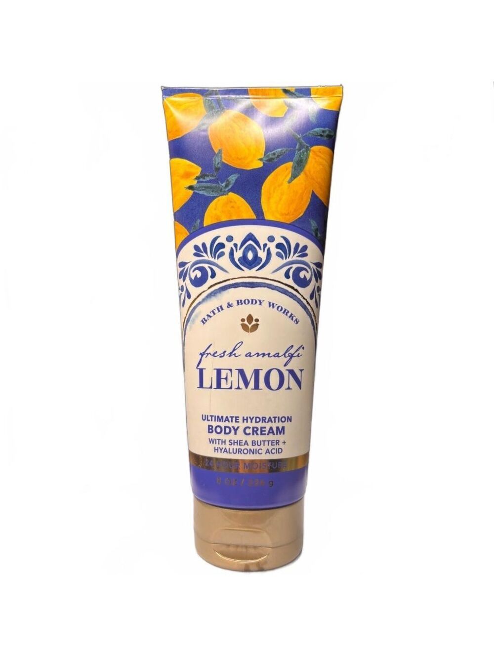 Bath and Body Works Fresh Amalfi Lemon Body Cream 8oz Rare Citrus Spearmint NEW